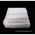 Hisopo de gasa médica de algodón estéril absorbente blanco desechable